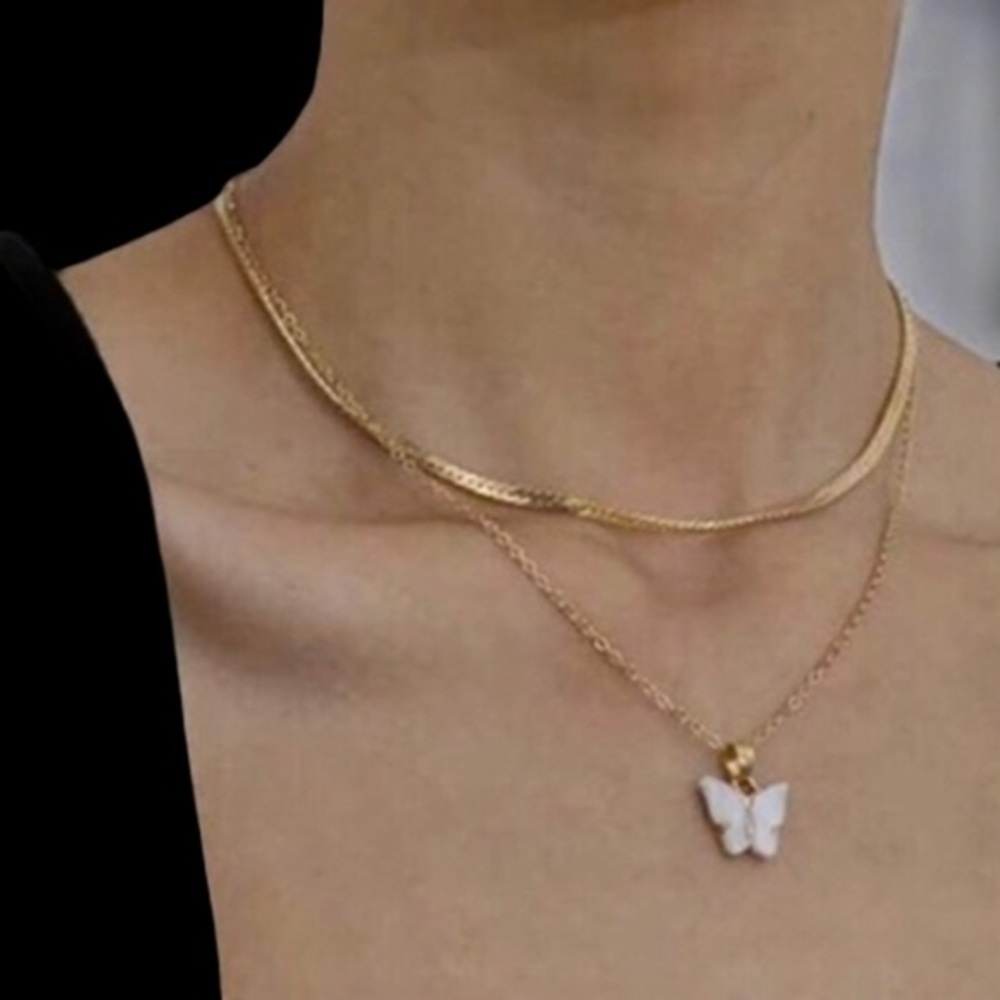 Necklace and earring set, butterfly - Picture 14 of 14